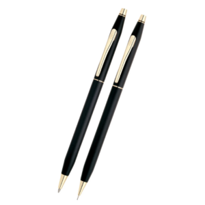 601. CROSS CLASSIC BLACK PEN AND PENCIL SET